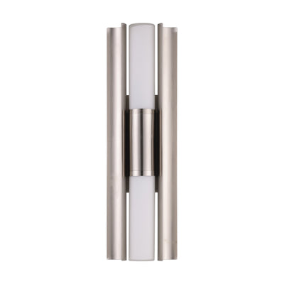 Colton 18-inch 2-light Brushed Nickel 5CCT LED Vanity Light with Etched Opal Glass Shades
