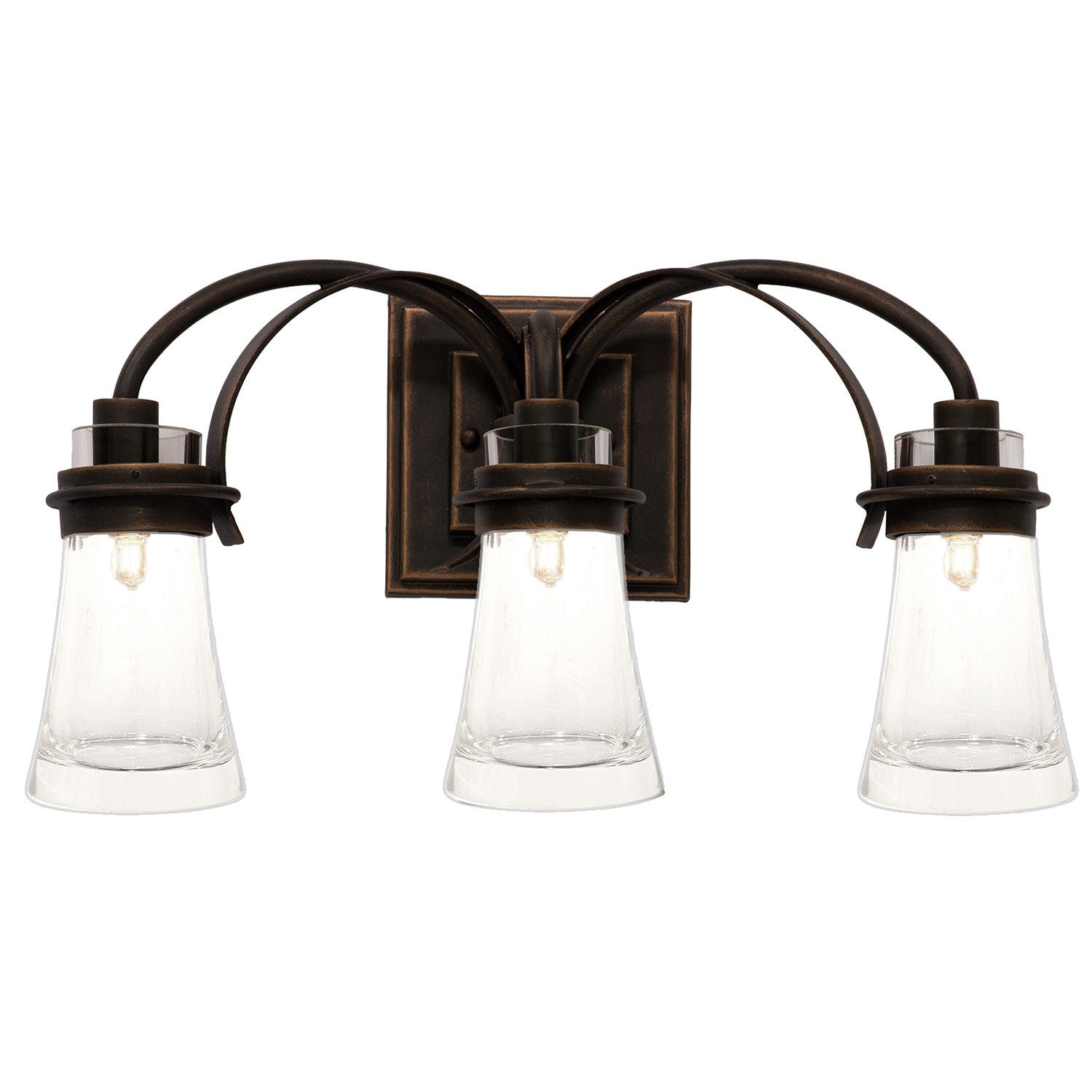 20'' Dover 3 Light Antique Copper Vanity Light