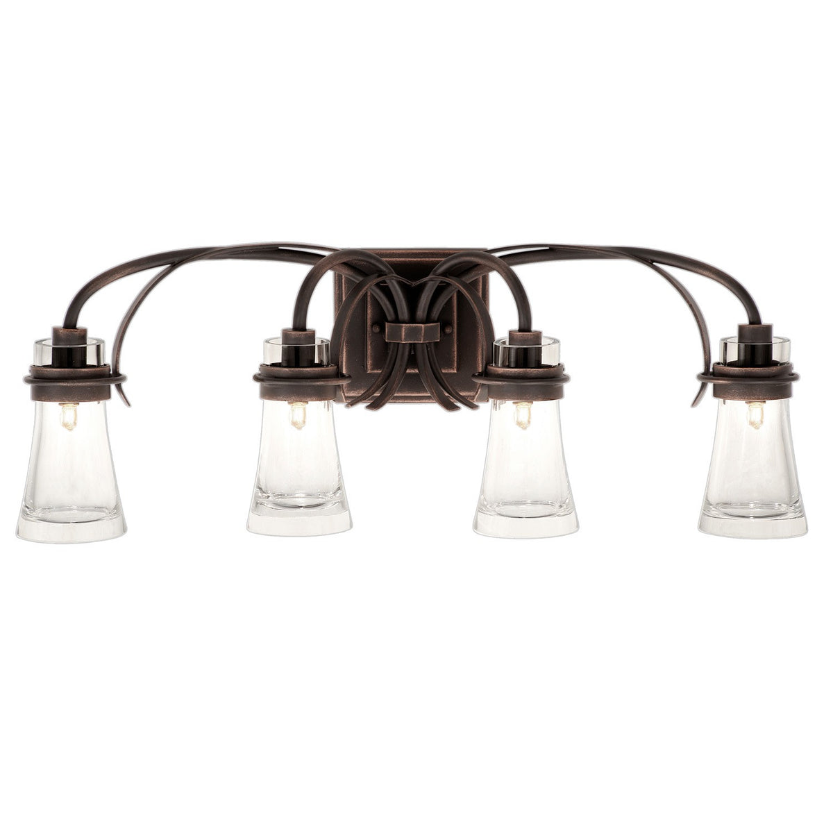 30'' Dover 4 Light Antique Copper Vanity Light