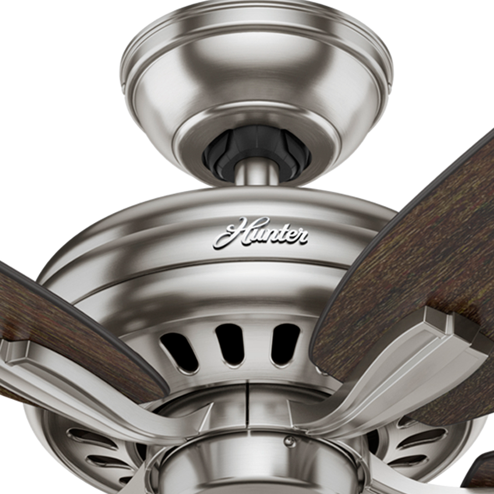 52 inch Newsome Brushed Nickel Ceiling Fan and Pull Chain