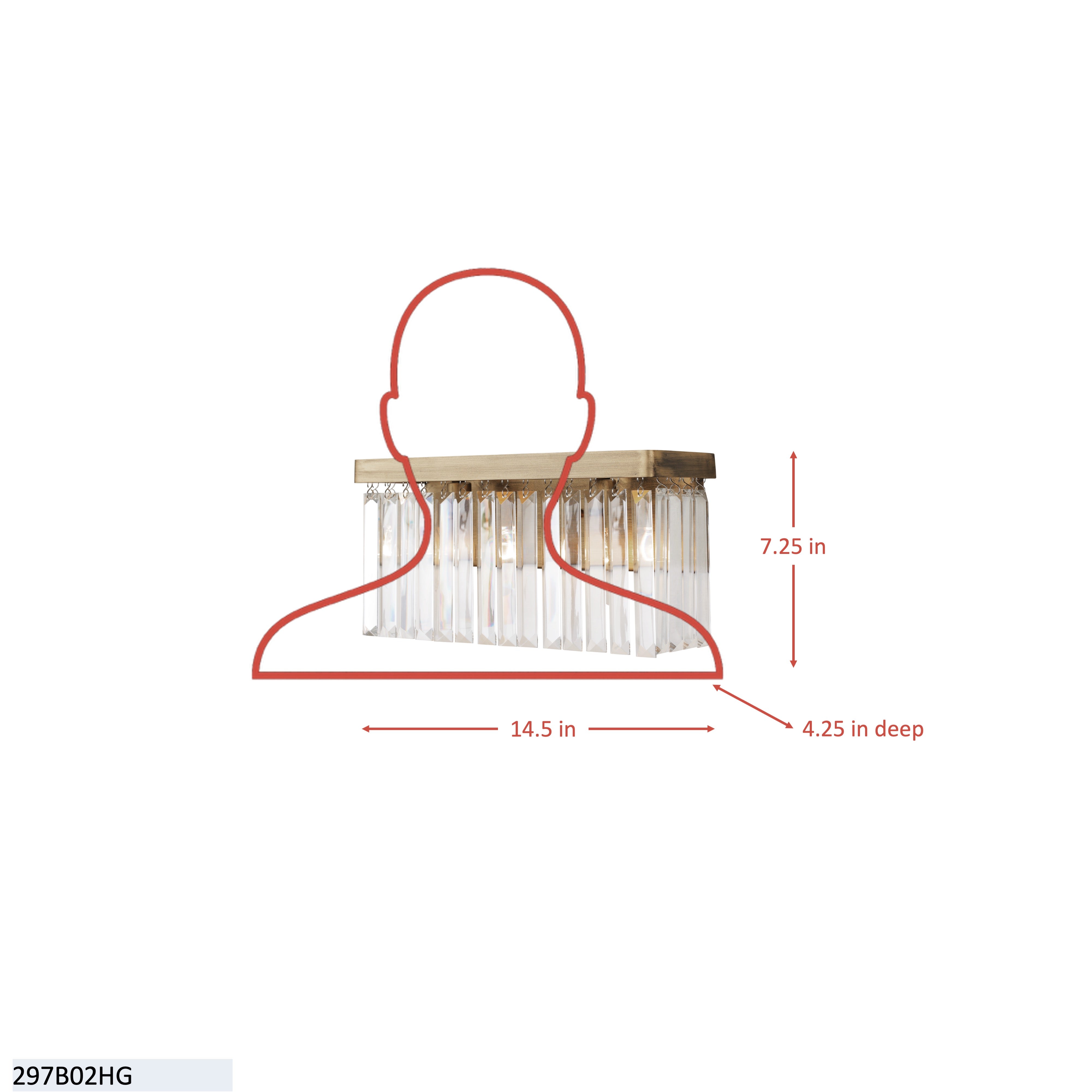 Social Club 2 Light Bath Wall sconce