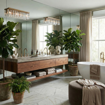 Social Club 4 Light Bath Wall sconce