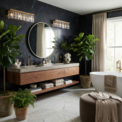 Social Club 4 Light Bath Wall sconce