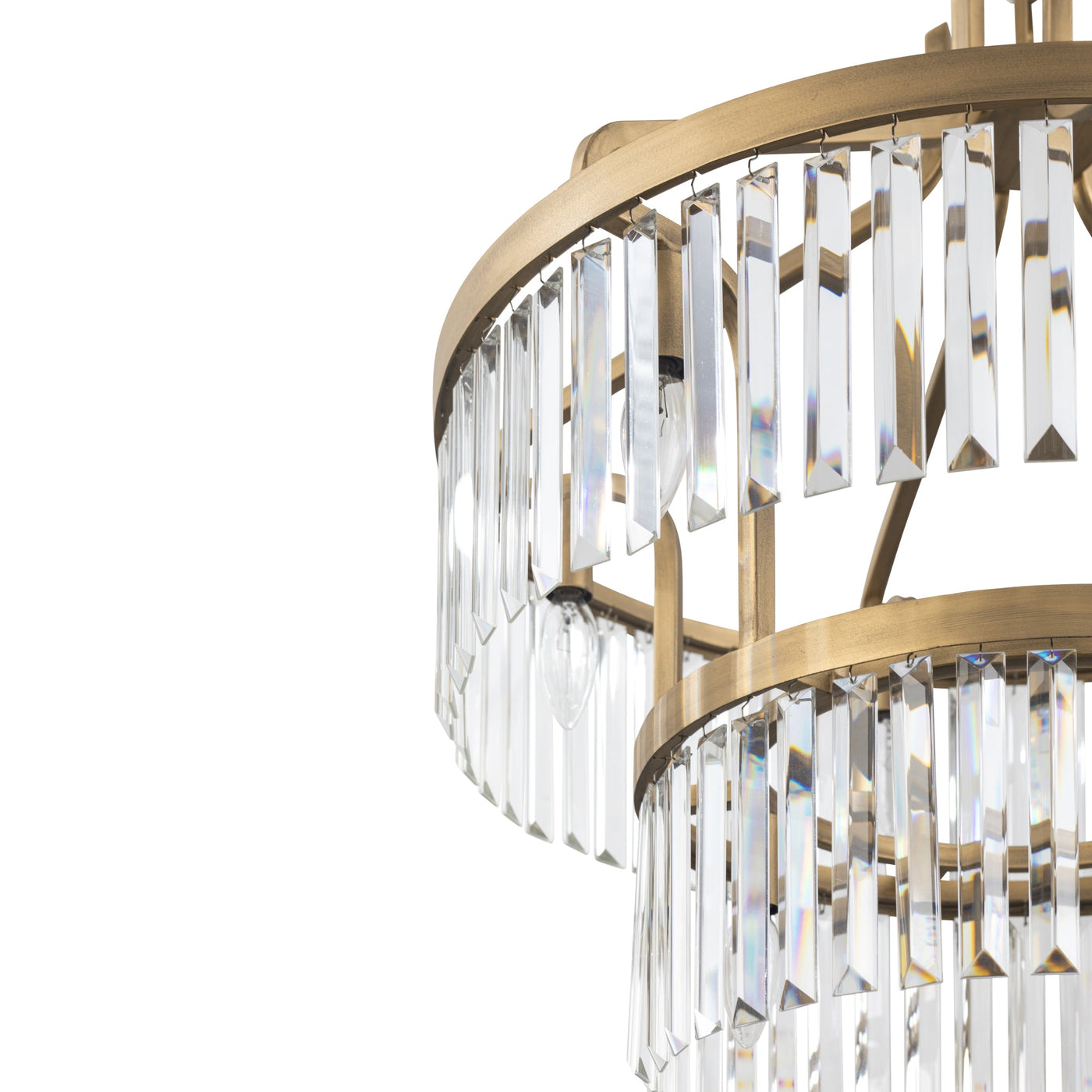 Social Club 9 Light 2-Tier Crystal Pendant