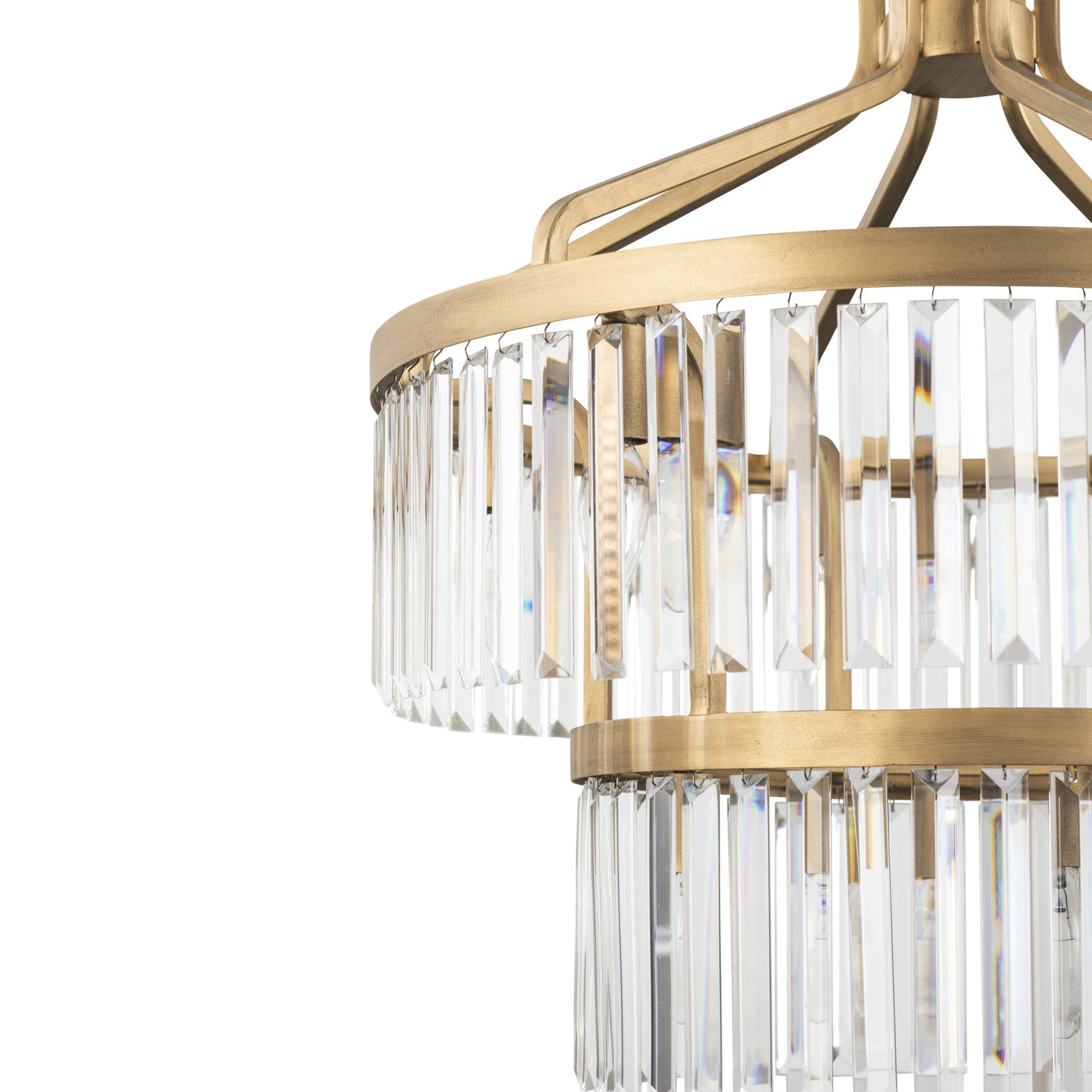 Social Club 9 Light 2-Tier Crystal Pendant