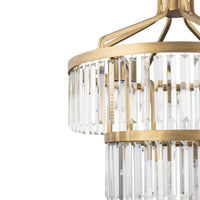 Social Club 9 Light 2-Tier Crystal Pendant
