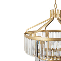 Social Club 9 Light 2-Tier Crystal Pendant