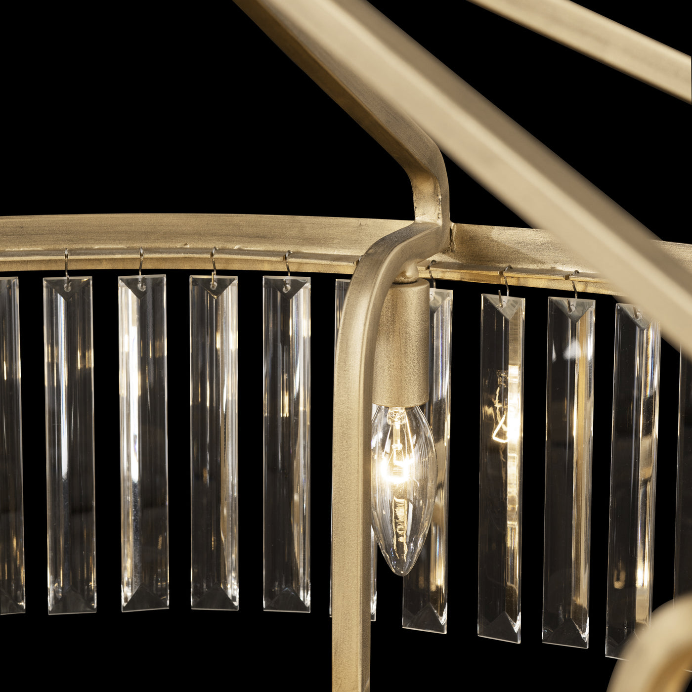 Social Club 9 Light 2-Tier Crystal Pendant
