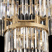 Social Club 15 Light 3-Tier Crystal Pendant