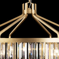 Social Club 15 Light 3-Tier Crystal Pendant