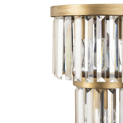 Social Club 3 Light 2-Tier Crystal Wall sconce