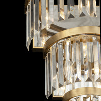 Social Club 6 Light 3-Tier Crystal Wall sconce
