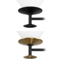 Tremolo 42-inch 4-light Matte Black and Champagne Gold Vanity Light with Etched Opal Glass