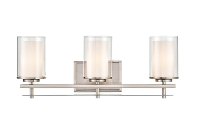 23'' Huderson Brushed Nickel 3 Light Bath Vanity