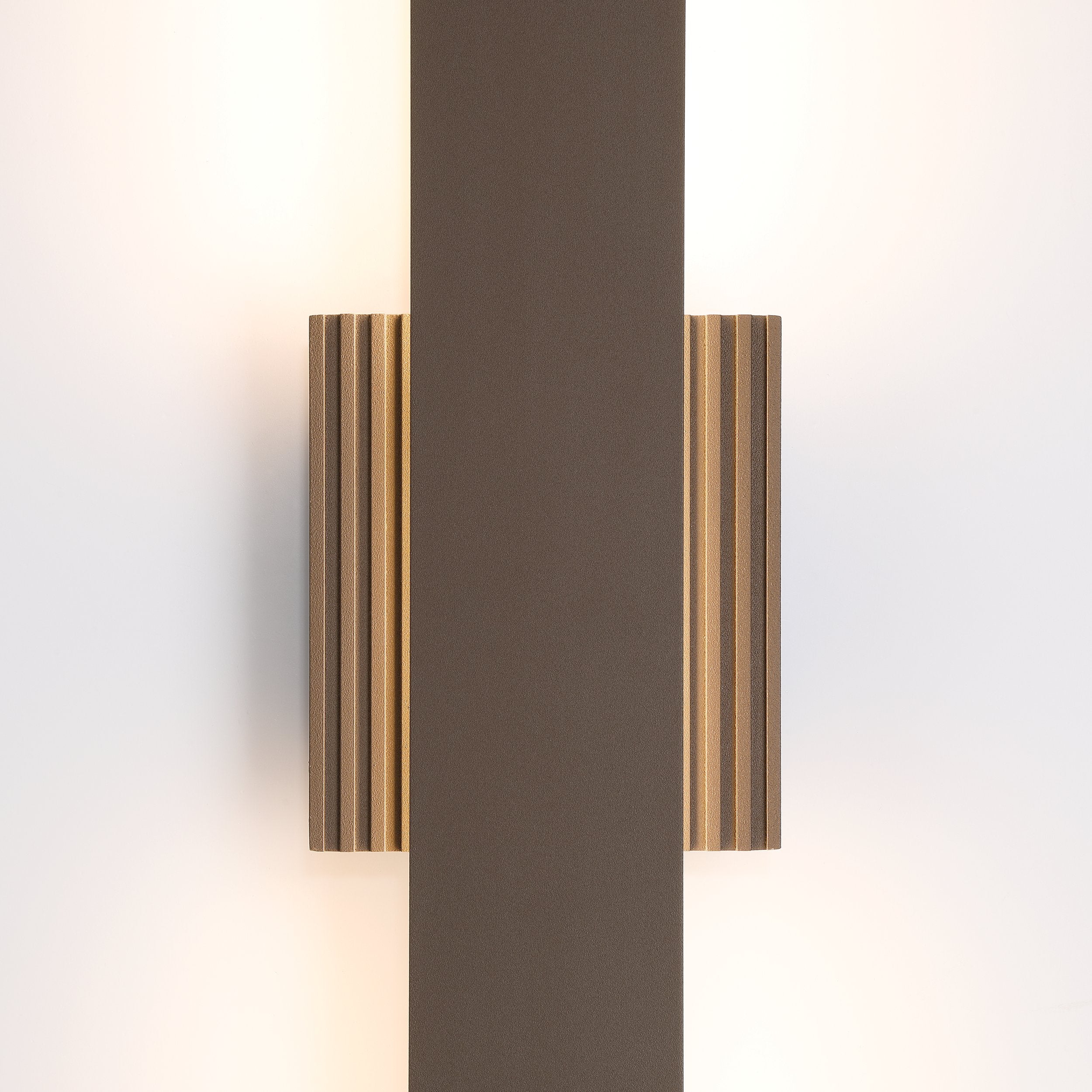 Jacks 36-inch Architectural Bronze 5CCT LED Exterior Wall Sconce