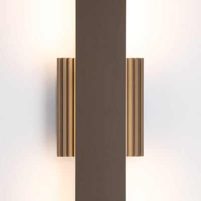 Jacks 36-inch Architectural Bronze 5CCT LED Exterior Wall Sconce