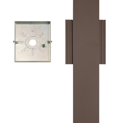 Jacks 36-inch Architectural Bronze 5CCT LED Exterior Wall Sconce