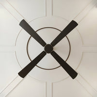 52 Inch DC Black Fan with Remote