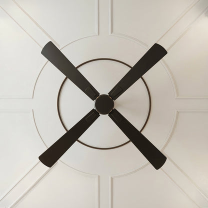 52 Inch DC Black Fan with Remote