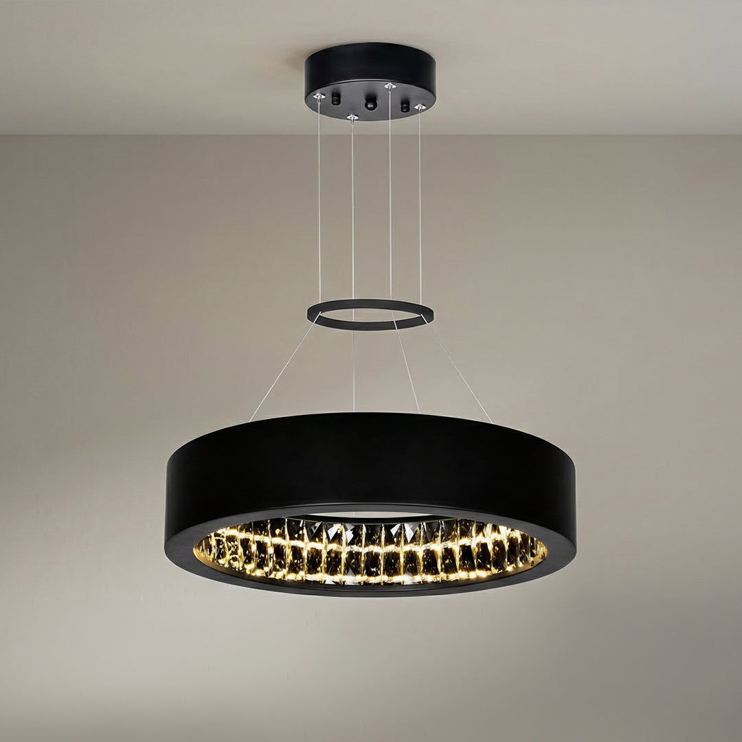 Rosalina Integrated LED Black Chandelier