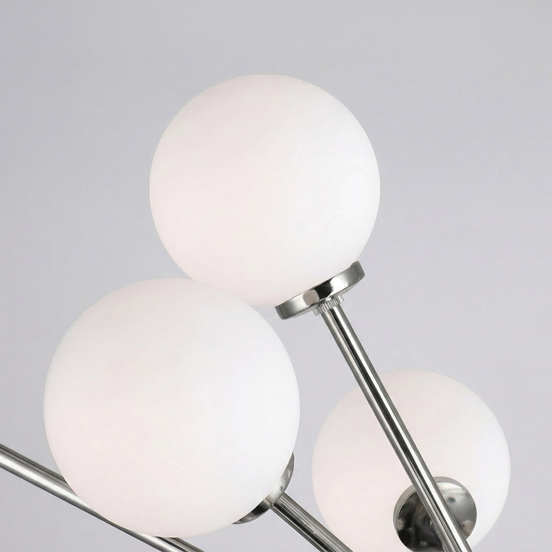 Element 11 Light Nickel Chandelier with Polished Nickel Finish