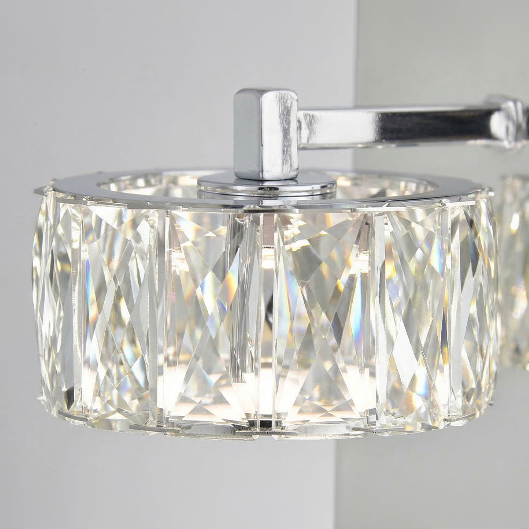 Milan LED Chrome Bathroom Sconce