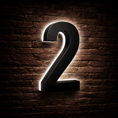 Illuminated Backlit House Numbers – Weather-Resistant LED Address Signs