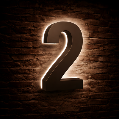 Illuminated Backlit House Numbers – Weather-Resistant LED Address Signs