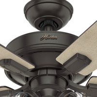52 inch Crestfield Noble Bronze Ceiling Fan with LED Light Kit and Pull Chain