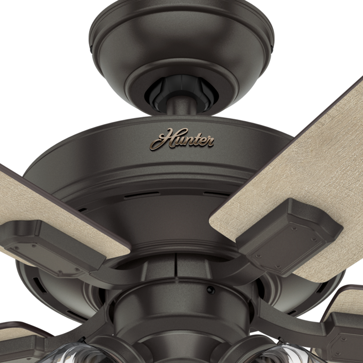 52 inch Crestfield Noble Bronze Ceiling Fan with LED Light Kit and Pull Chain