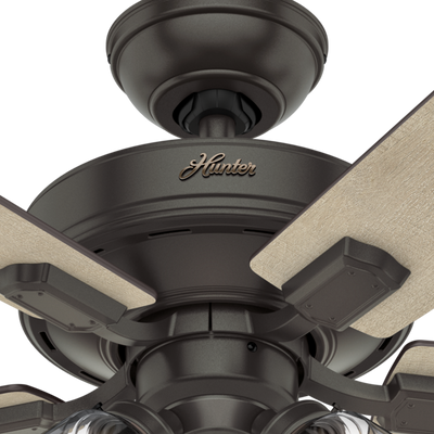 52 inch Crestfield Noble Bronze Ceiling Fan with LED Light Kit and Pull Chain