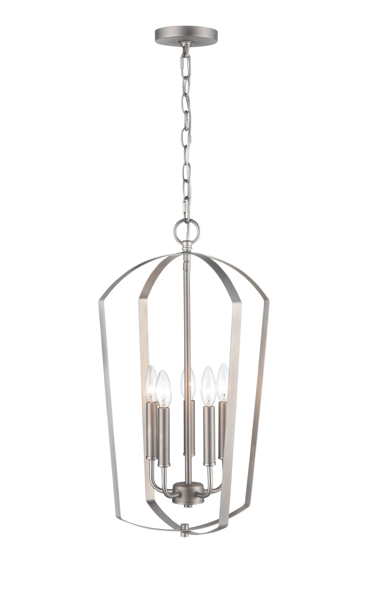 24'' Ivey Lake Satin Nickel 5 Light Pendant