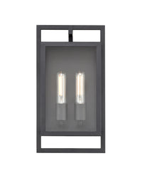 8.3'' Agatha Textured Black 2 Light Wall Sconce