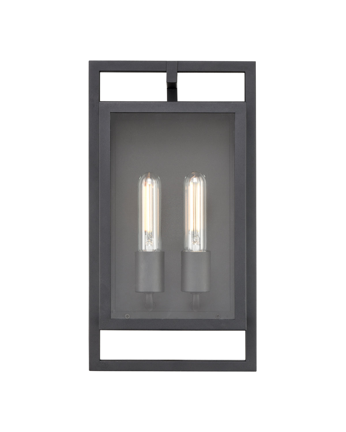 8.3'' Agatha Textured Black 2 Light Wall Sconce