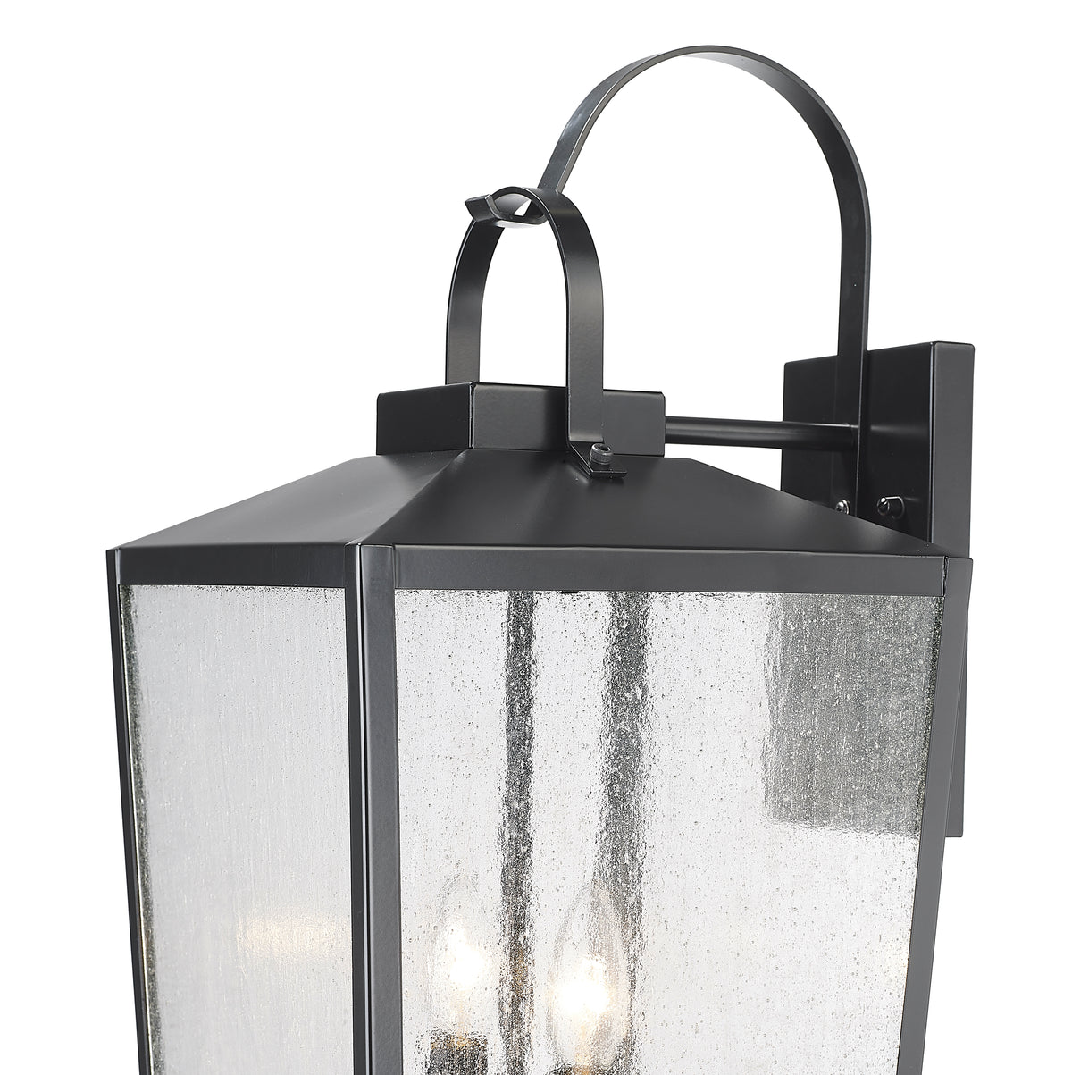 21.75-inch Devens Powder Coated Black 2-Light Outdoor Wall Sconce