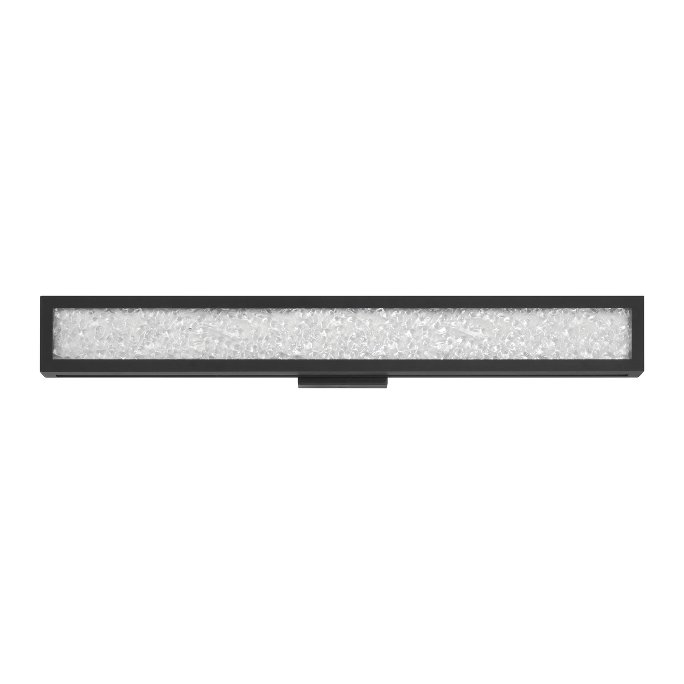 Courtney 32-inch Textured Black 5CCT LED Vanity Light with Clear Water Glass