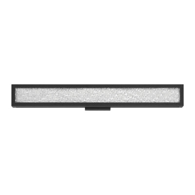 Courtney 32-inch Textured Black 5CCT LED Vanity Light with Clear Water Glass