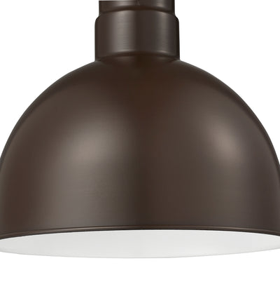 12'' Architectural Bronze Metal R Series Deep Bowl Shade
