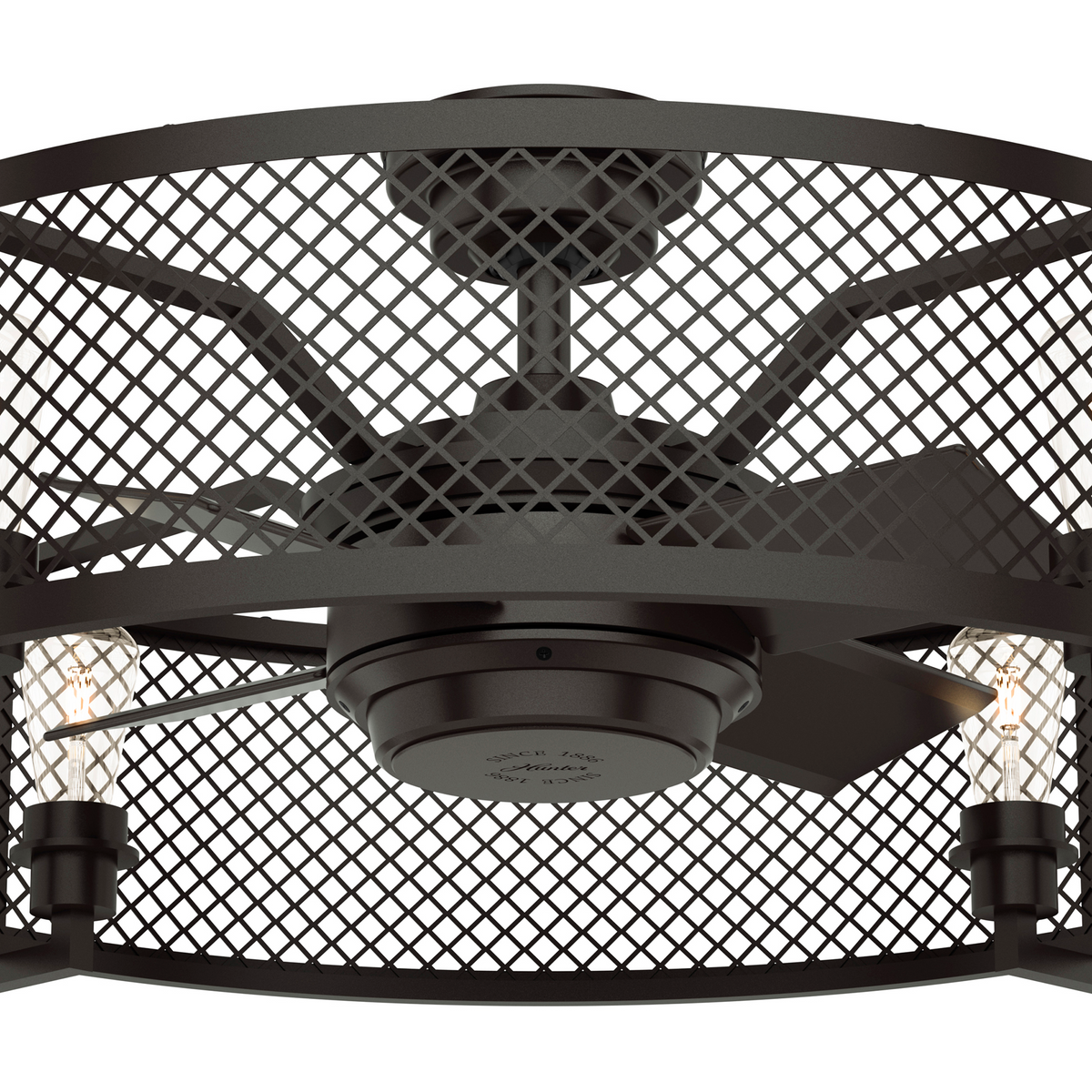 23 inch Fennec Noble Bronze Ceiling Fan with LED Light Kit and Wall Control