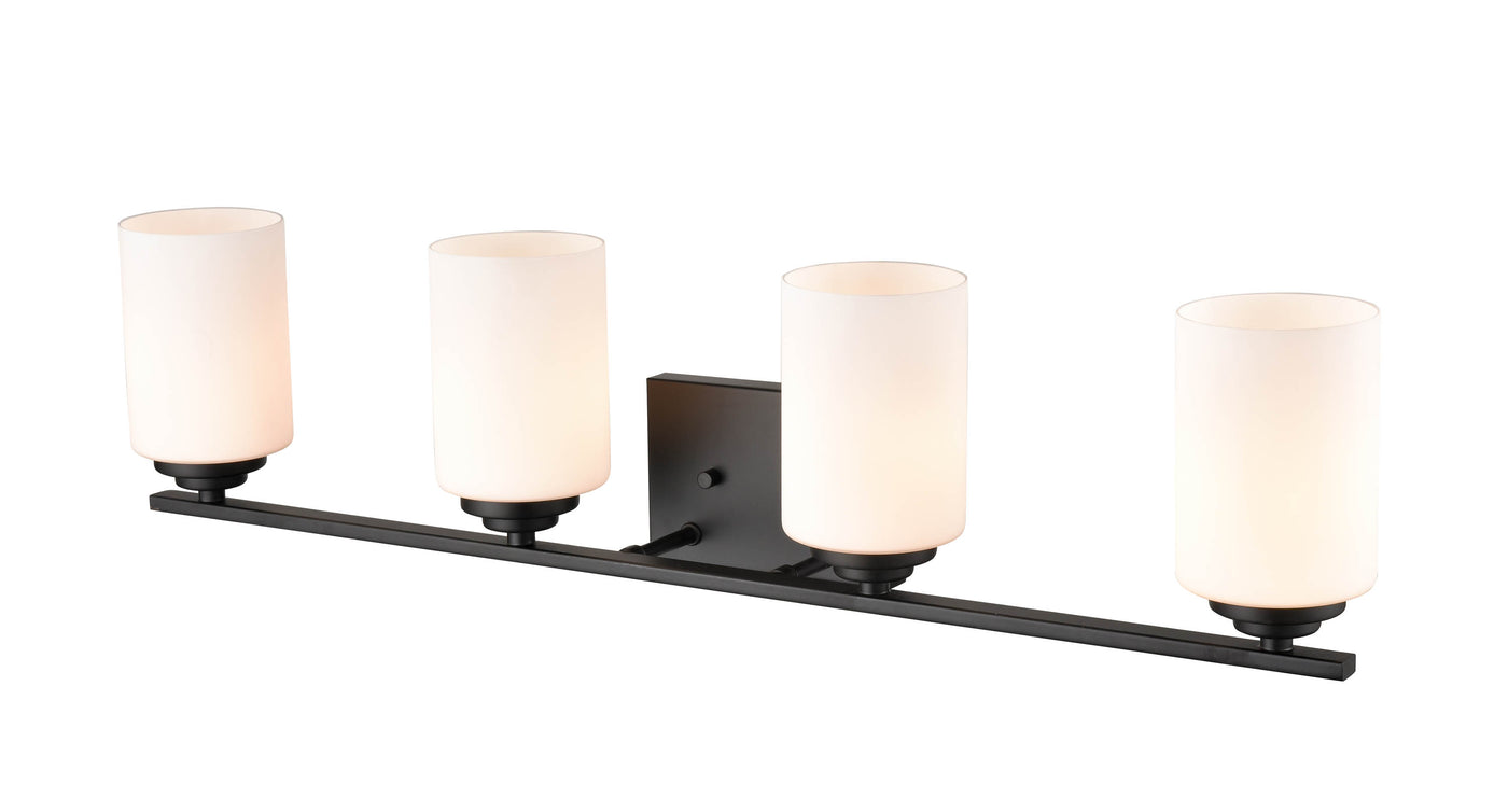 31.13'' Durham Matte Black 4 Light Bath Vanity
