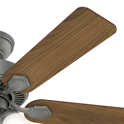 44 inch Swanson Matte Silver Ceiling Fan with LED Light Kit