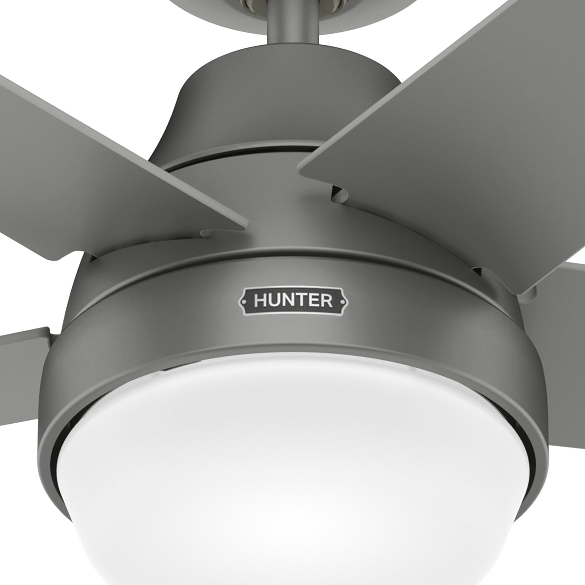 52 inch Aerodyne Wi-Fi Matte Silver Ceiling Fan with LED Light Kit and Handheld Remote