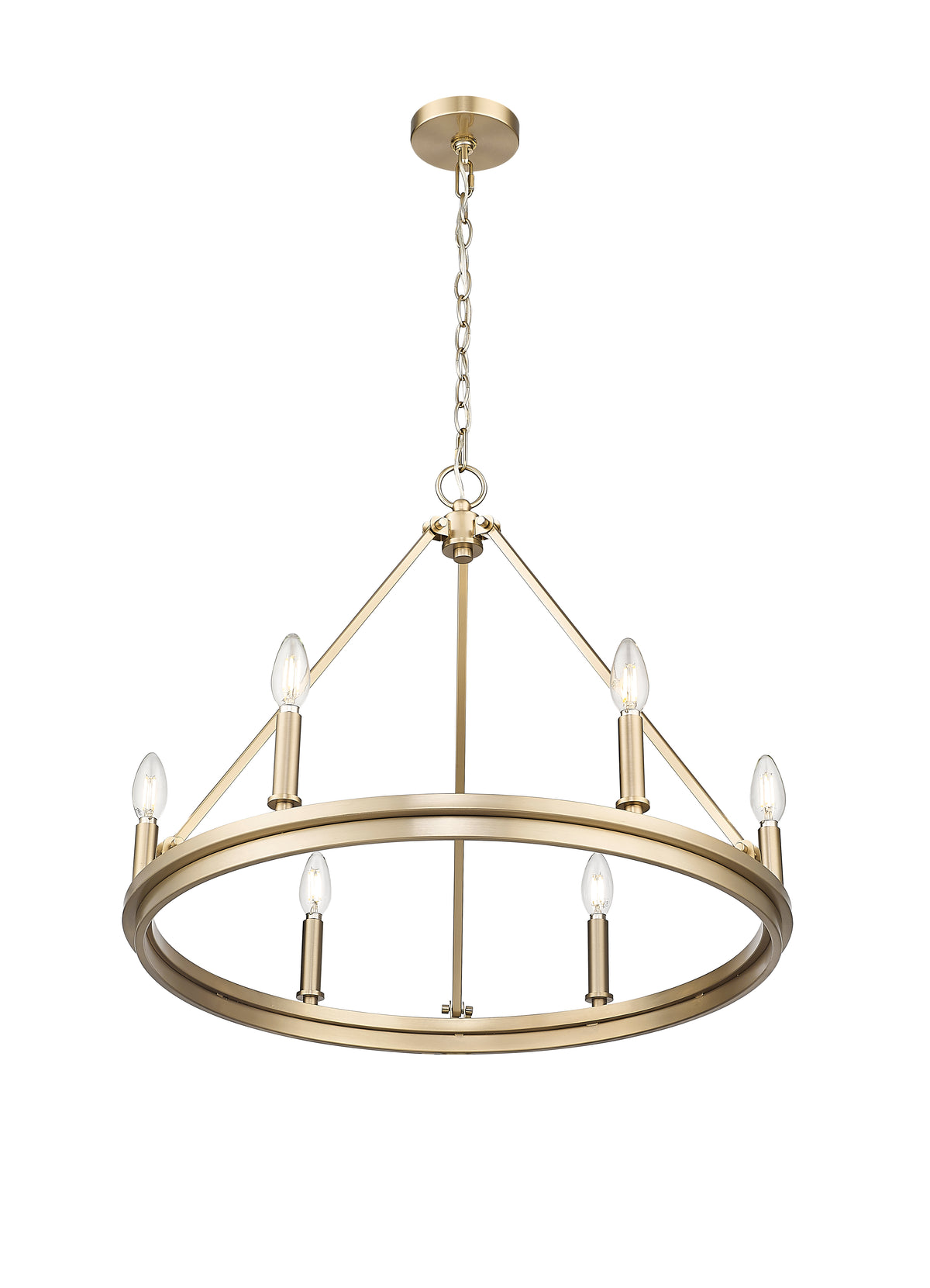 21'' Carruth Modern Gold 6 Light Chandelier
