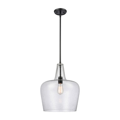 17.75'' Puckette Matte Black 1 Light Pendant