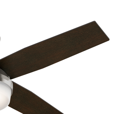 52 inch Dempsey Brushed Nickel Ceiling Fan with LED Light Kit and Handheld Remote