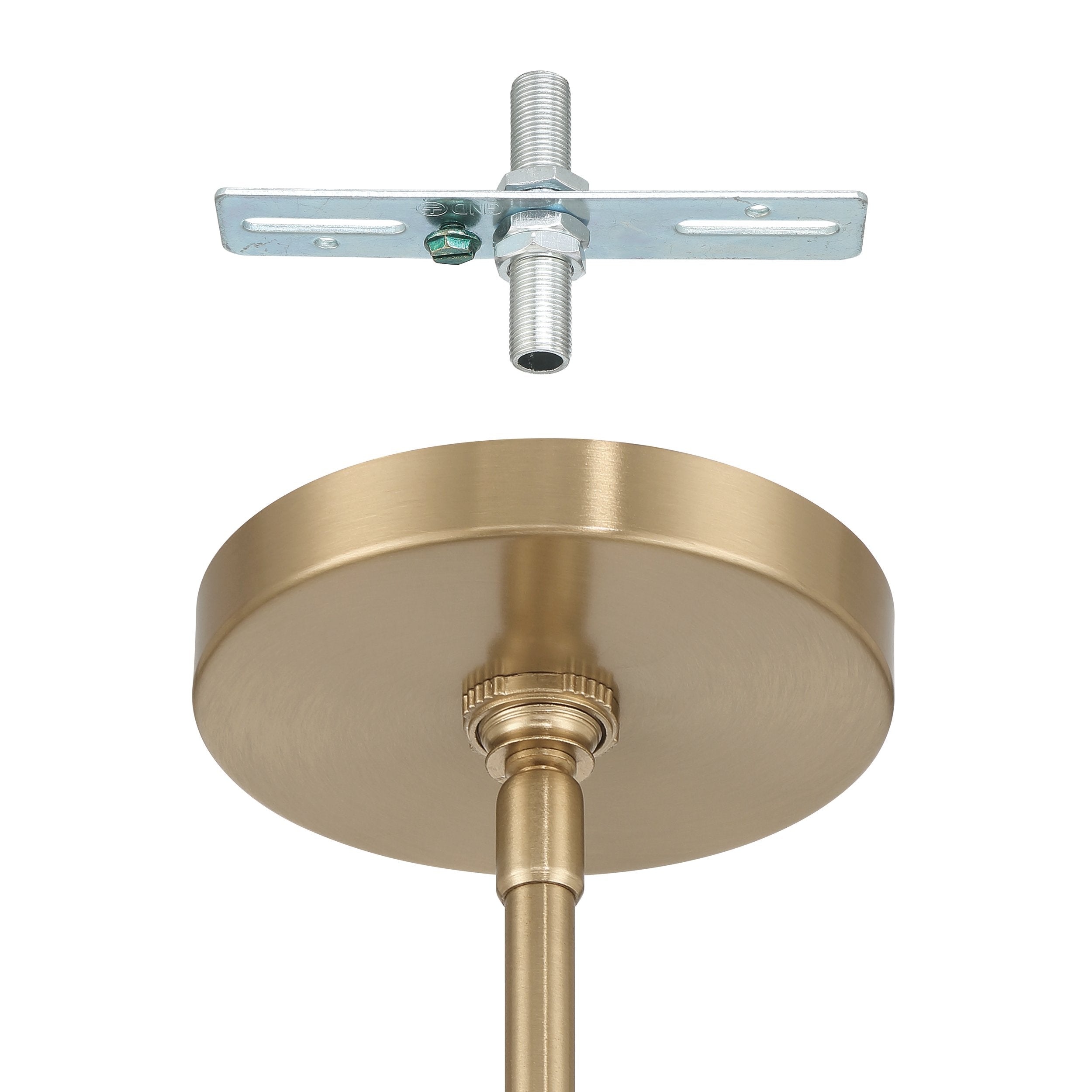 Mansfield 12-inch 1-light Champagne Gold Pendant Light with Clear Glass Shade
