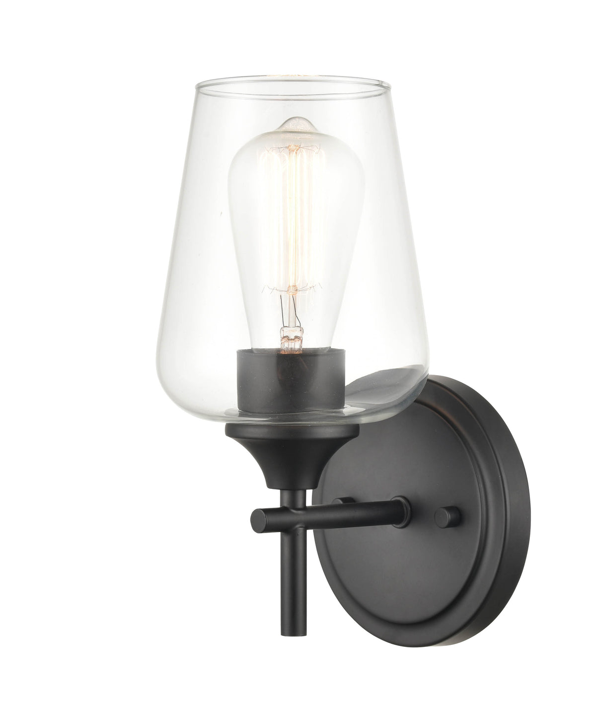 5'' Ashford Matte Black 1 Light Wall Sconce