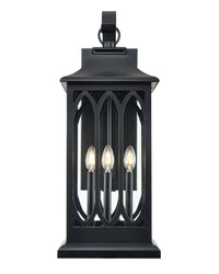 10.5'' Mallorey Powder Coated Black 3 Light Wall Sconce