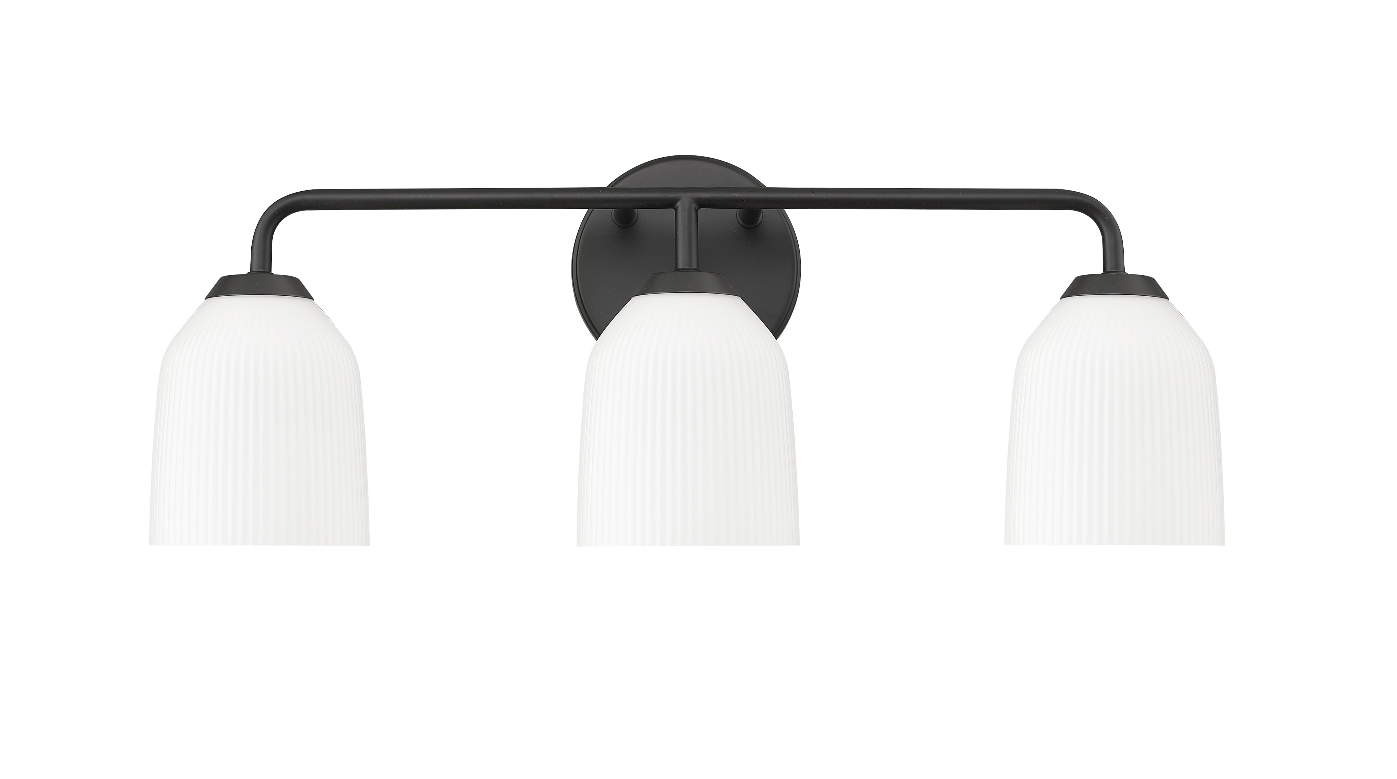 22.75'' Norah Matte Black 3 Light Bath Vanity