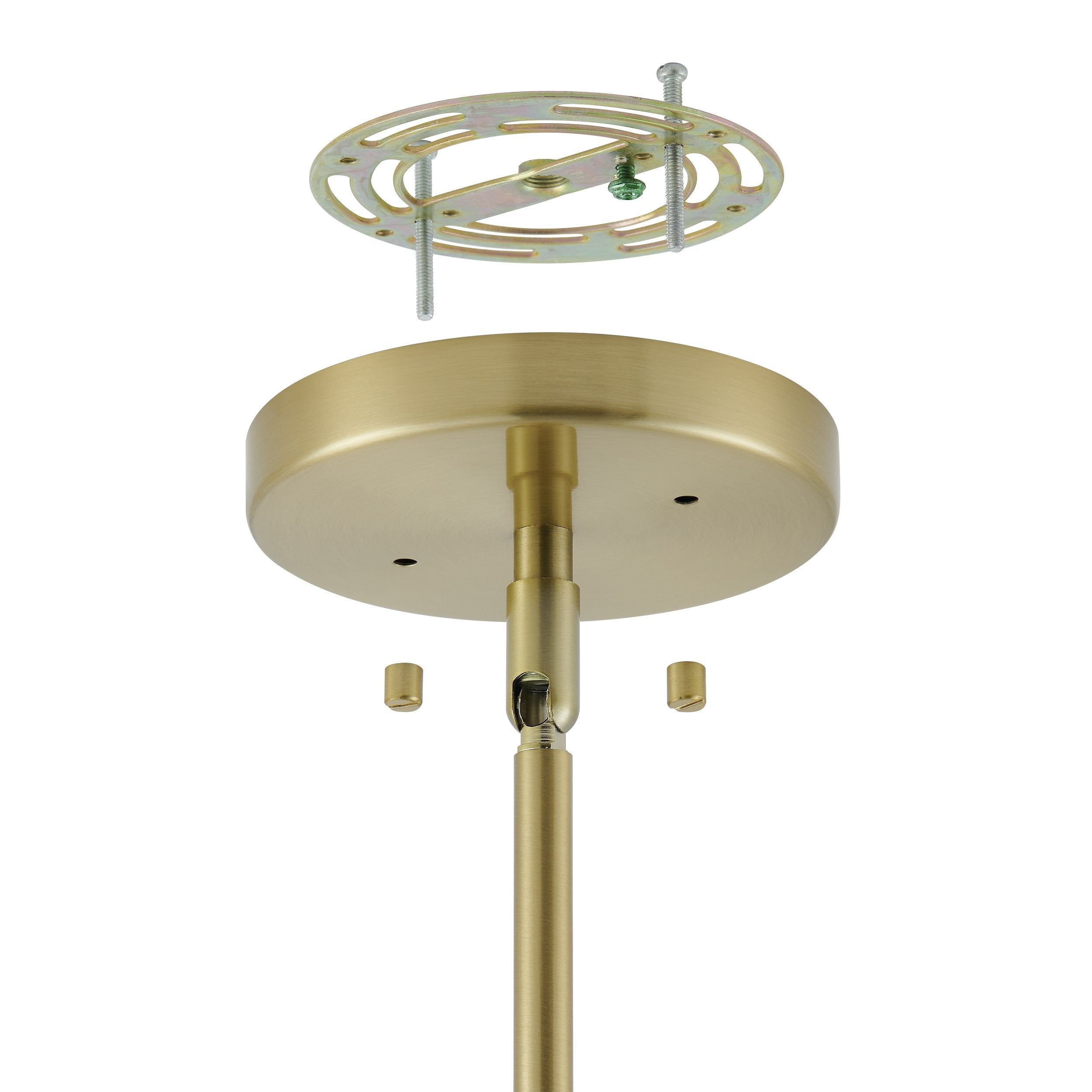 Florian 44-inch 8-light Brushed Gold and Clear Glass Chandelier
